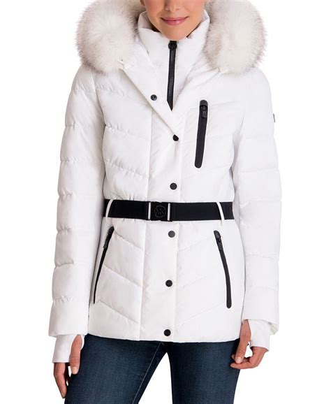 michael kors faux fur hooded coat|faux fur hooded jacket.